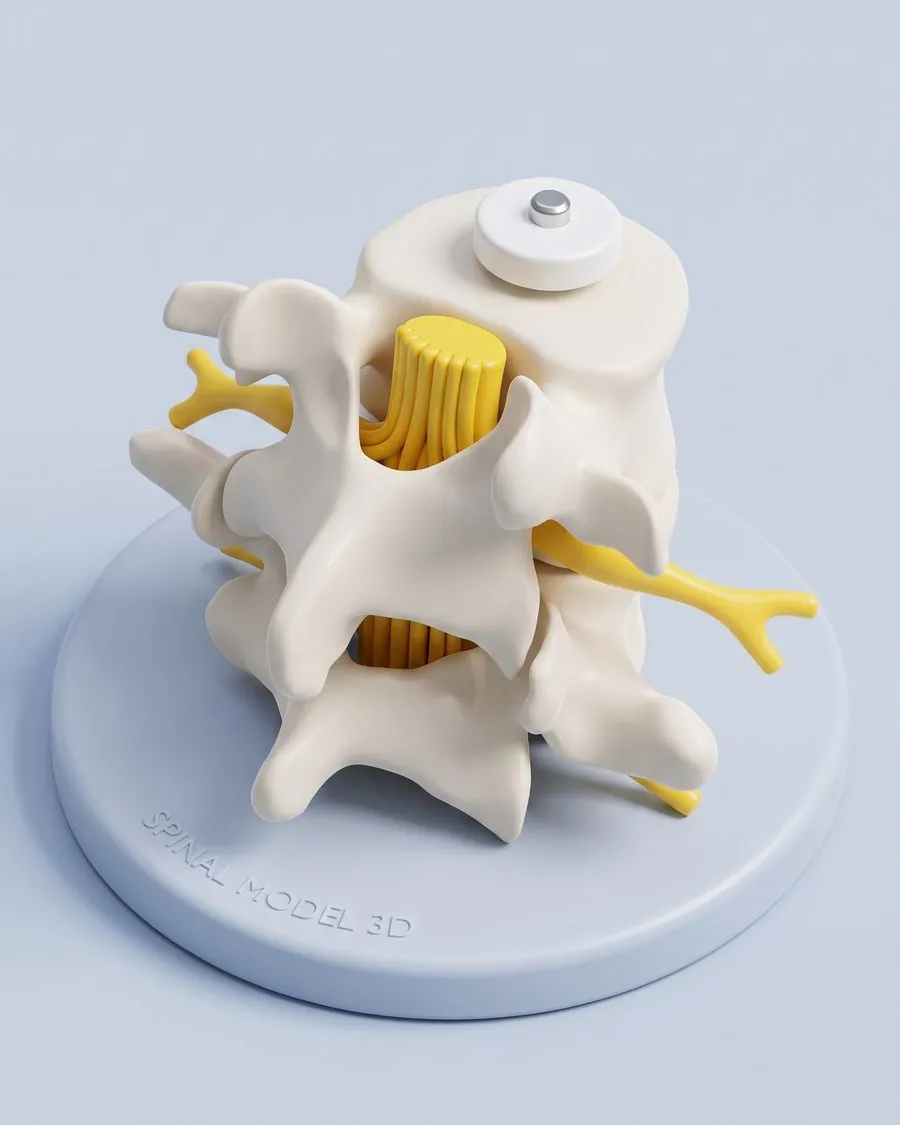 척추클리닉 시술 부위 3D 모형